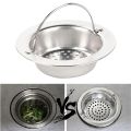 2 Size Practice with Handle Sewer Net Stopper Colanders Basin Bathtub Sink Filter Flume Sink Strainer Kitchen Sink Hair Drain Mesh. 