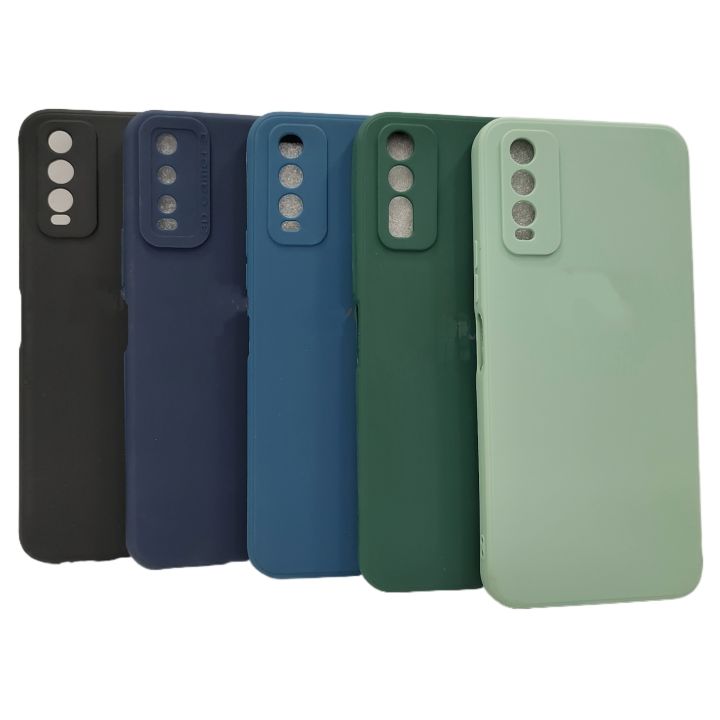 Vivo Y20 / Vivo Y20i / Vivo Y20a / Vivo Y12s / Vivo Y20g Silicone Soft Cover Case | Microfiber Inside