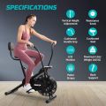 New BeatXP DLX BPT Air Bike Stylus with Back Support,  Adjustable Resistance, and LCD Monitor - Home Fitness Exercise Bike. 