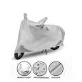 Anti Scratch Silver Bike Cover For Outdoor And Indoor Use. 