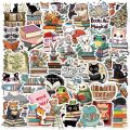 Linman 50pcs Cartoon Cute Animal Reading Stickers Pack Phone SuitcaBargain price se Computer Laptop Journaling Materials DIY Handmade Sticker. 