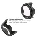 Tulip Petal Flower Lens Hood For Canon, Nikon, Sony Camera. 