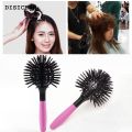 DISICHEN Luxury Women Curl Comb Heat-Resistant 3D 360 Degree Hair Styling Plastic Head Massage Spherical Brush For Salon. 