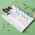 Test Board 400 Tie Points Solderless Breadboard Jumper Wires Electronics Prototyping Protoboard Mini Size Universal Test PCB Breadboard Laboratory Use. 