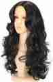 Natural black curly hair wig Hair Extension. 