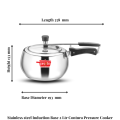 Presto Stainless Steel Contura Inner Lid Pressure Cooker 2 Litre - Induction Compatible. 