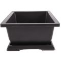 NAMUNY Large Flower Pot Rectangle Bonsai Nursery Planter Balcony Container 29X21X10.5cm. 