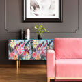 Artsy Home Meili Tropical Floral Birds Pattern Vinyl Wall Sticker Decal 120cm x 40cm for Home Decor. 
