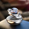 Practical Aromatherapy Function Aluminum Alloy Material Car Perfume Diffuser Automatic Rotation Star Suspension Design Solar Rotating Diffuser Solar Powered Compact Modern Appearance Car Aroma Diffuser Car Interior Decoration. 