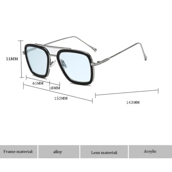 Iron%20Man%20Glasses%20Edith%20Glasses%20Tony%20Stark%20Peter%20Parker%20Sunglasses%20Men%20Eyewear%20Vintage%20Designer%20Cosplay%20Accessories%20-%20Image%202