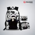 Traverse Anime Backpack, Lunch Box Pouch Bundle for Boys And Girls. 