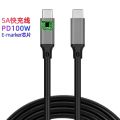 New style USB Type C Cable 5A PD100W Fast Charging USB-C Cable 20cm/50cm/100cm/200cm for Mobile Phone Charger USBC Type-C Data Wire Cord. 