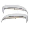 OYPFXMI 2X Chrome Side Rear View Upper Mirror Caps for Truck 2007-2013. 