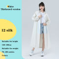 Adult Hooded Poncho One-piece Long Raincoat Reusable Men's And Women's Waterproof Raincoat Outdoor Travel Transparent Raincoat. 