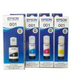 Epson 001 Genuine ink Set (Black+Magenta+Cyan+Yellow) L4150/L4160/L6160/L6170/L6190. 