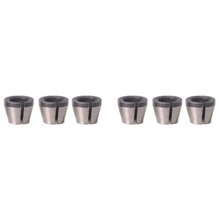ARELENE 6Pcs High Precision 6mm 6.35mm 8mm Router Collet Chuck Adapter ...