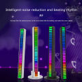 D08-RGB Smart LED Light Bars Car Sound Control Rhythm Light RGB Voice-Activated Music Atmosphere Lights Tube 1pic. 