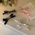 2Pcs Bowknot Hair Clips Sweet Ballet Ribbon Bow Hairpin Bang Clip Girls Mini Grab Clips Woman Headwear Hair Accessories Hudduo. 