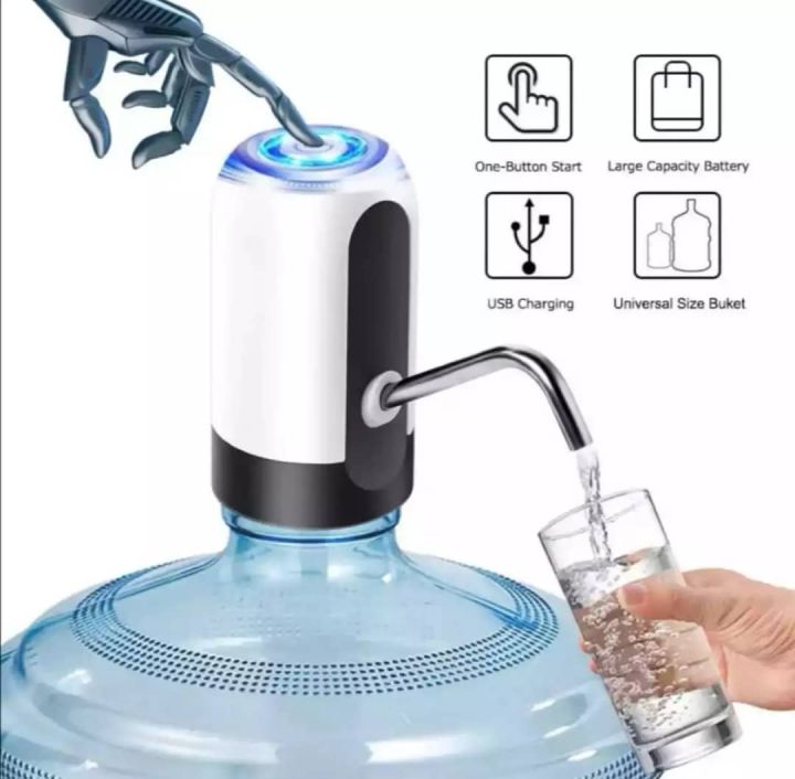 Auto Electric Water Pump Dispenser Gallon Bottle Drinking Usb Portable ...
