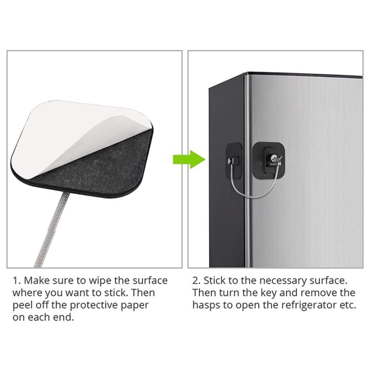 2%20Pcs%20Refrigerator%20Door%20Lock%20Freezer%20Window%20Safety%20Locks%20with%20Key%20Cable%20Restrictor%20Adhesive%20Freezer%20Door%20Latch%20Black%20-%20Image%208