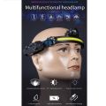 COB Headlamp LED Sensor Headlight Flashlight USB Rechargeable Head Lamp Torch 6 Lighting Modes Work Light. 