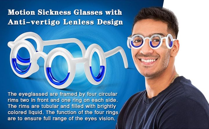 Motion Sickness Glasses With antivertigo Lenless Degin Bus, Car ...