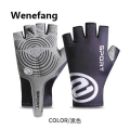 Wenefang Anti Slip Breathable and Sunscreen Half Finger Cycling Gloves Anti-slip Bicycle Fabric Finger Mitten for Bike Sports. 