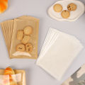 10Pcs Disposable Kraft Paper With Window Bread Packaging Bags Oil-proof Food Bag MIO Super Store. 