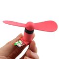 Type C Mini Mobile Portable USB Fan / Cooler - Summer Fan / Super Fan ( 1 Piece Random Color ). 