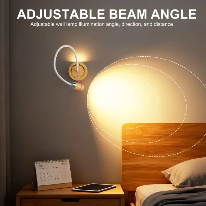 DIY Project Modern Design LED Charging Nightstand Lamp Touch Control ...