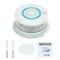 Smart Wireless WIFI+APP Fire Smoke & Temperature Sensor Wireless Smoke Temperature Detector Home Security Alarm System. 