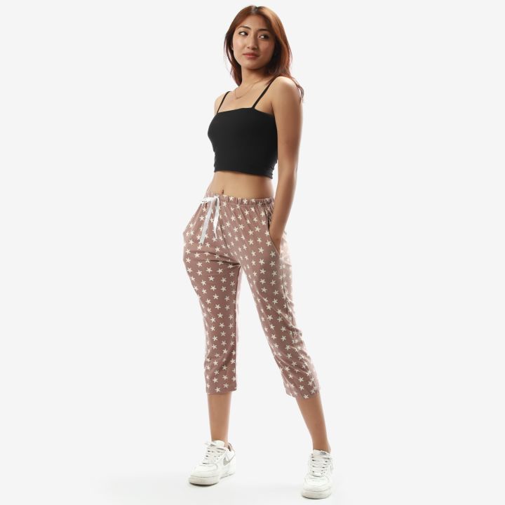 Women's Cotton Printed Capri (SLC-13)