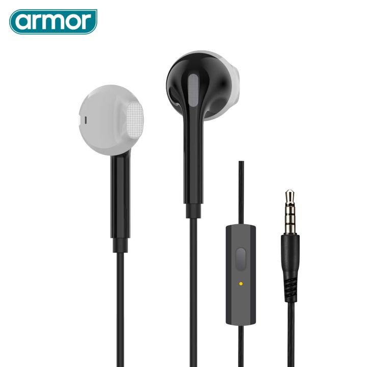 Armor AR-05 Pro Wired Earphones with Powerful Bass, HD Calling, 3.5mm Jack, 120cm Cable, Noise Reduction, Stereo Sound