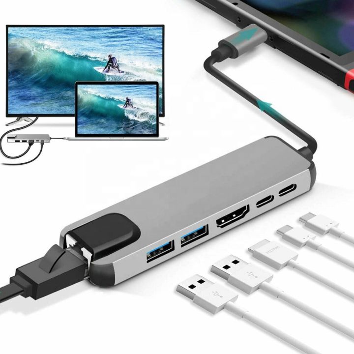 USB C HUB to Multi USB 3.0 HDMI Adapter Dock for MacBook Pro Accessories USB-C Type C 3.1 Splitter 3 Port