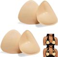 Double Padded Adhesive Triangle Women Breast Push up Pad For Bra for womens bra support. 