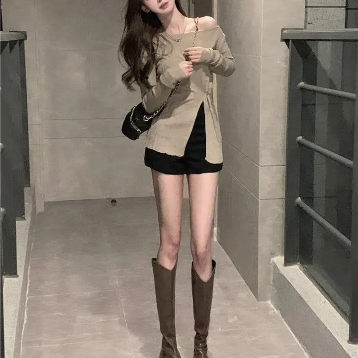 Autumn%20and%20Winter%20Women's%20Clothing%20Women's%20Knitwear%20Base%20Shirt%20Slimming%20New%20Chinese%20Style%20Tight%20Waist%20Shoulder%20Top%20Women's%20Long%20Sleeve%20Cardigan%20-%20Image%202