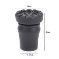 1X walking stick end tripod cane tip self standing rubber bob-slip end bottom. 