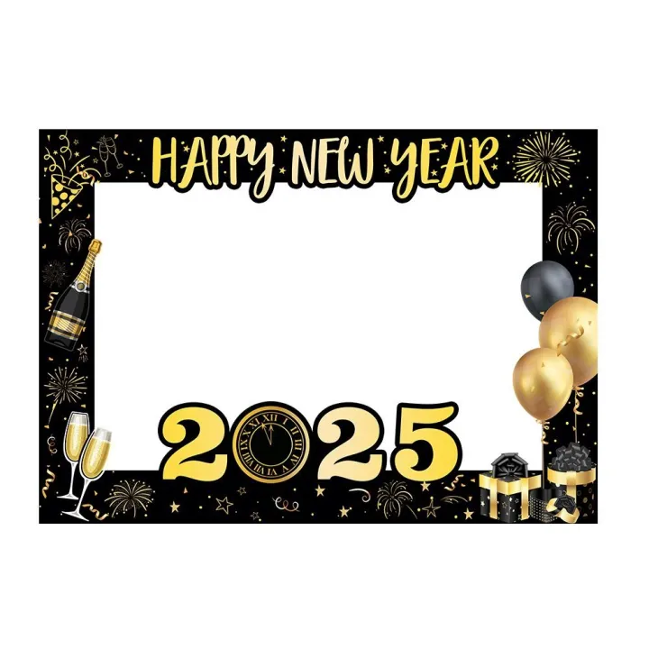 Fashion%20Paper%20Photo%20Booth%20Props%20Black%20Gold%20Happy%20New%20Year%20Photo%20Frame%20Party%20Supplies%20Christmas%20Gift%20Xmas%20Photo%20Supplies%20New%20Year%20-%20Image%204
