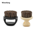 Wenefang Soft Horse Bristle Wooden Beard Brush Hairdresser Shaving Brush Comb Men Mustache Comb Kit Hair Combs Professional Styling Tools. 