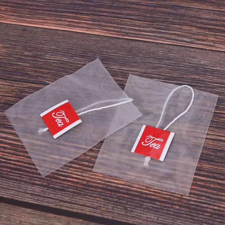 2000Pcs%205.5%20X%207Cm%20Pyramid%20Tea%20Bag%20Filter%20Nylon%20Tea%20Bag%20Single%20String%20Label%20Transparent%20Empty%20Tea%20Bag%20-%20Image%202
