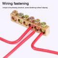 Grounding Bars Copper Wire Connector Multi-specification With Hole Screw Copper Bar Terminal Brass Row Junction Box Power Distribution Cabinet. 
