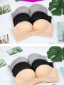 Front Closure Adjustable Women Padded Super Push Up Invisible Bra. 