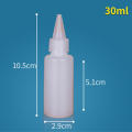 50ML Refillable Bottles Eco-Friendly 20ML PE Plastic PE Plastic Glue Bottles 10pcs/lot Empty Screw-On Lids for for Dispensing Liquids for Ketchup for Condiments. 