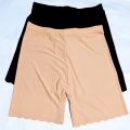 Combo of 2 Women’s High Waist Ice Silk Seamless Comfortable Safety Shorts/ Boyshort Panties/Under Skirt Shorts/Cycling Shorts(Pack of 2). 