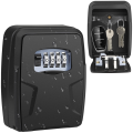 Nullmul Key Lock Box with Code,Large Lock Box for House Key Portable Lock Box for Keys,4 Digit Combination Key Safe Storage. 