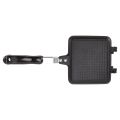 Portable Aluminum Alloy Sandwich Pan Removable Double Sided Double Sided Frying Pan Flat Bottom Non Stick Panini Pan Tourist Picnic. 