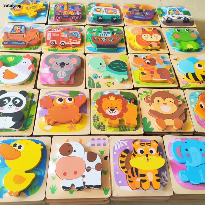 Sutuiying%203D%20Wooden%20Puzzles%20Hand%20Grab%20Boards%20Toys%20Tangram%20Jigsaw%20Baby%20Educational%202025%20Toys%20Cartoon%20Vehicle%20Animals%20Puzzles%20Gify%20for%20Toddler%20-%20Image%204