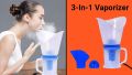 3 in 1 Steam Inhaler - Facial Sauna, Vaporizer and Nose Steamer. 