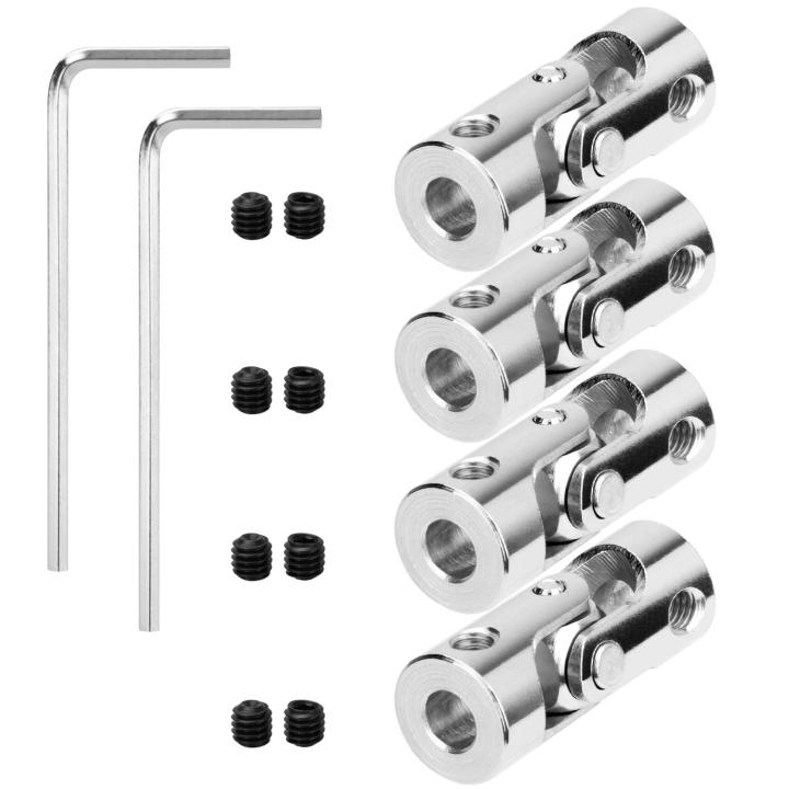Sourcing Map Swivel Universal Joint Shaft Coupling 5 Mm To 8 Mm Internal Diameter L35 X D14 With Screws And Wrench For RC Model - View #10