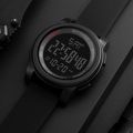 SKMEI 1257 Sport Countdown Alarm LED Chronograph Digital Wristwatch For Men - Black | Fashion Sports Watch For Men. 